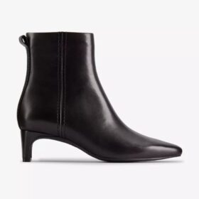 Bottines Edina Up en cuir noir pour femme
