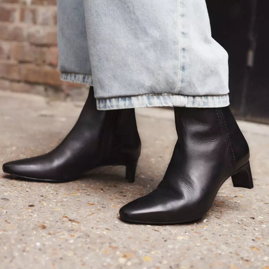 Bottines Edina Up en cuir noir pour femme Bottines Edina Up en cuir noir pour femme