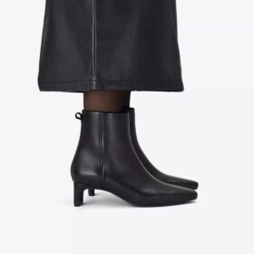 Bottines Edina Up en cuir noir pour femme