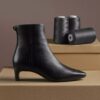 Bottines Edina Up en cuir noir pour femme Bottines Edina Up en cuir noir pour femme