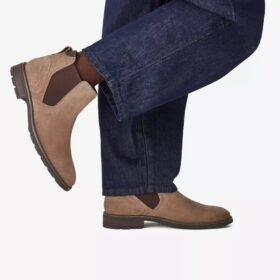 Bottines Emmet Easy en daim Stone pour homme Bottines Emmet Easy en daim Stone pour homme