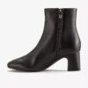 Bottines Fernie Zip en cuir noir pour femme Bottines Fernie Zip en cuir noir pour femme
