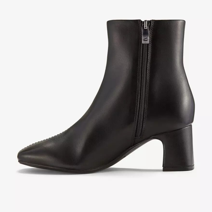 Bottines Fernie Zip en cuir noir pour femme Bottines Fernie Zip en cuir noir pour femme