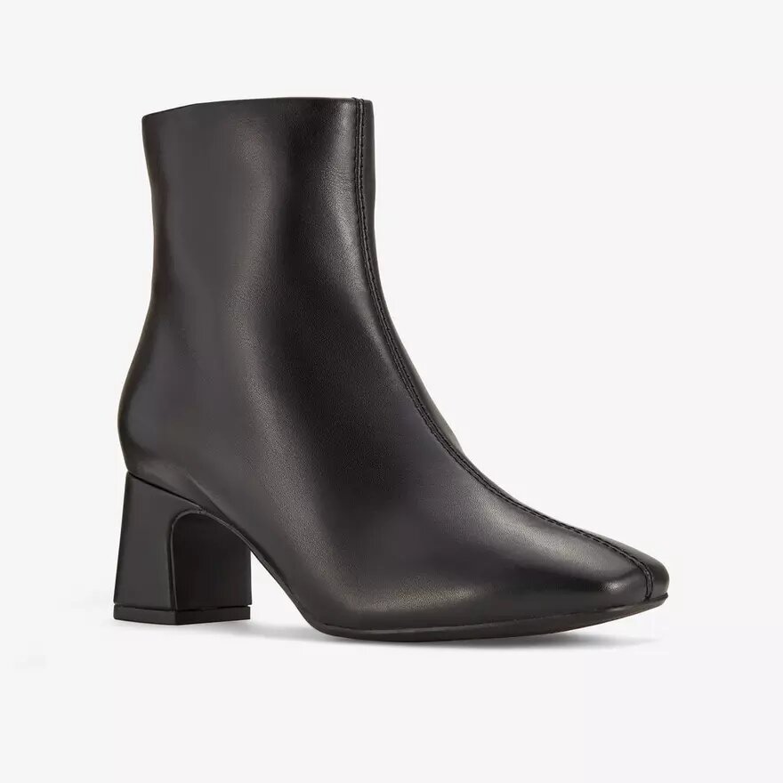 Bottines Fernie Zip en cuir noir pour femme Bottines Fernie Zip en cuir noir pour femme