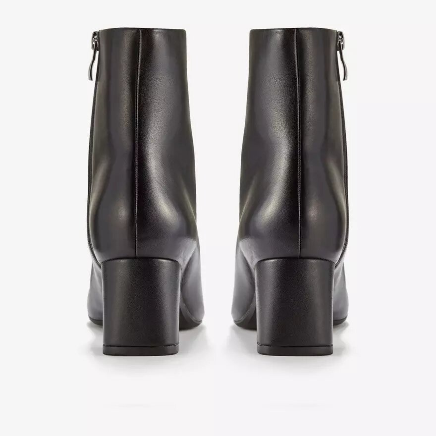 Bottines Fernie Zip en cuir noir pour femme Bottines Fernie Zip en cuir noir pour femme