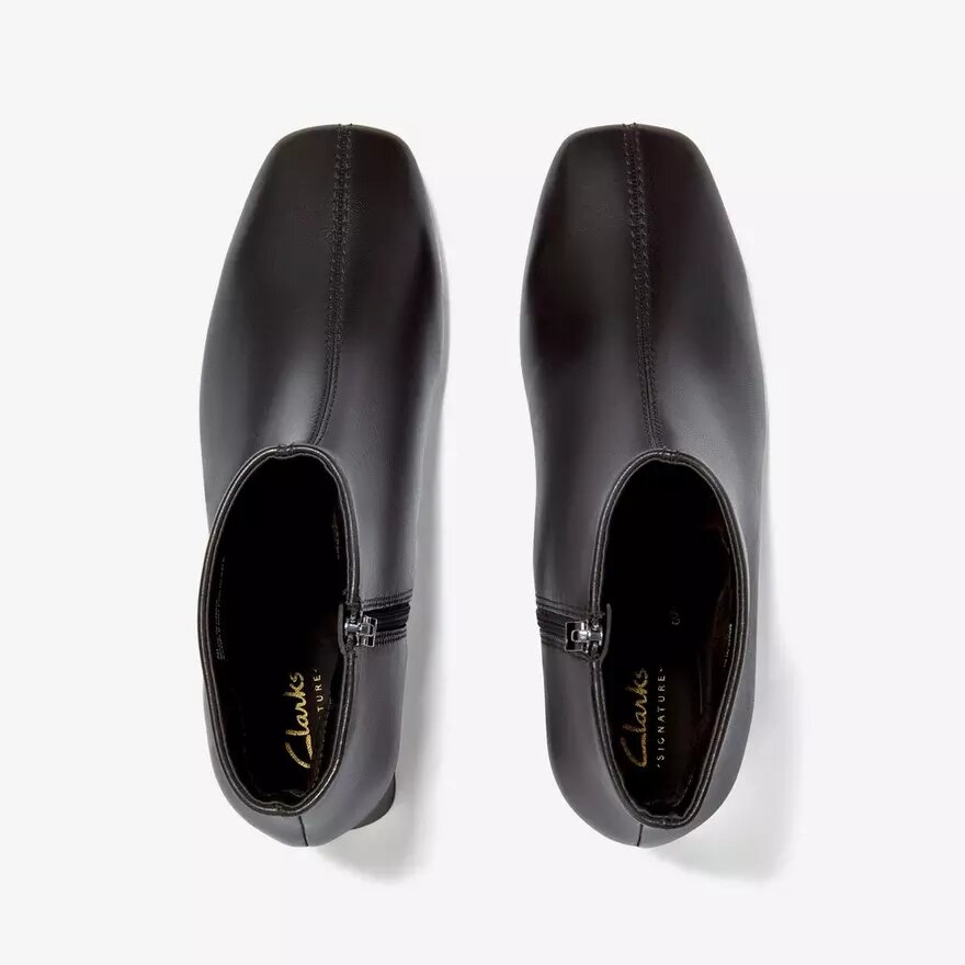 Bottines Fernie Zip en cuir noir pour femme Bottines Fernie Zip en cuir noir pour femme