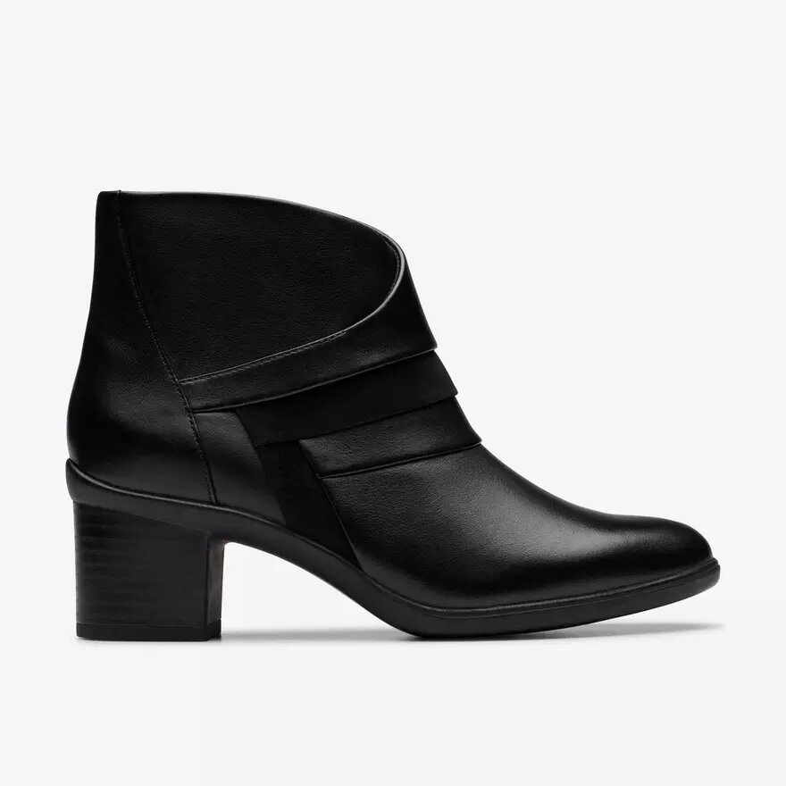 Bottines Shaya Sky en cuir noir pour femme Bottines Shaya Sky en cuir noir pour femme