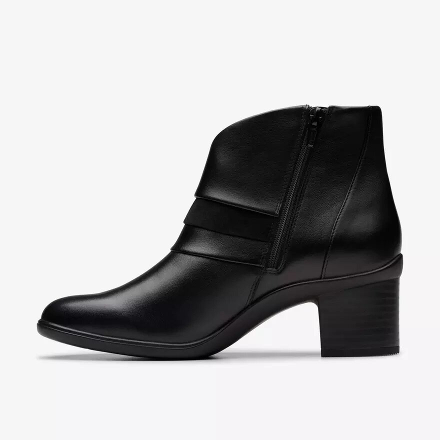 Bottines Shaya Sky en cuir noir pour femme Bottines Shaya Sky en cuir noir pour femme