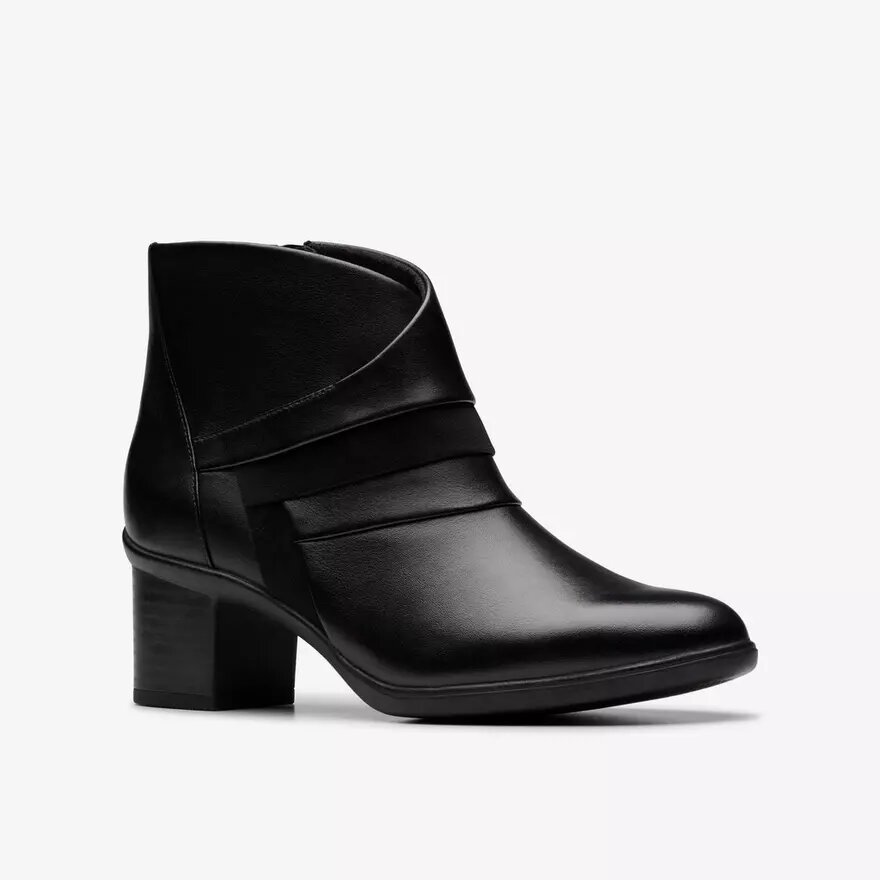 Bottines Shaya Sky en cuir noir pour femme Bottines Shaya Sky en cuir noir pour femme
