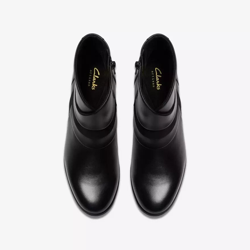 Bottines Shaya Sky en cuir noir pour femme Bottines Shaya Sky en cuir noir pour femme