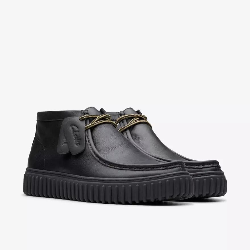 Bottines Torhill Hi en cuir noir pour homme Bottines Torhill Hi en cuir noir pour homme