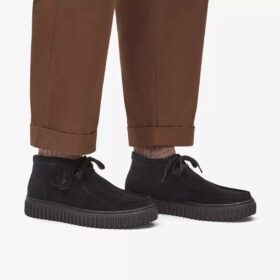 Bottines Torhill Hi en daim noir