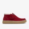 Bottines Torhill Hi en daim rouge pour homme Bottines Torhill Hi en daim rouge pour homme
