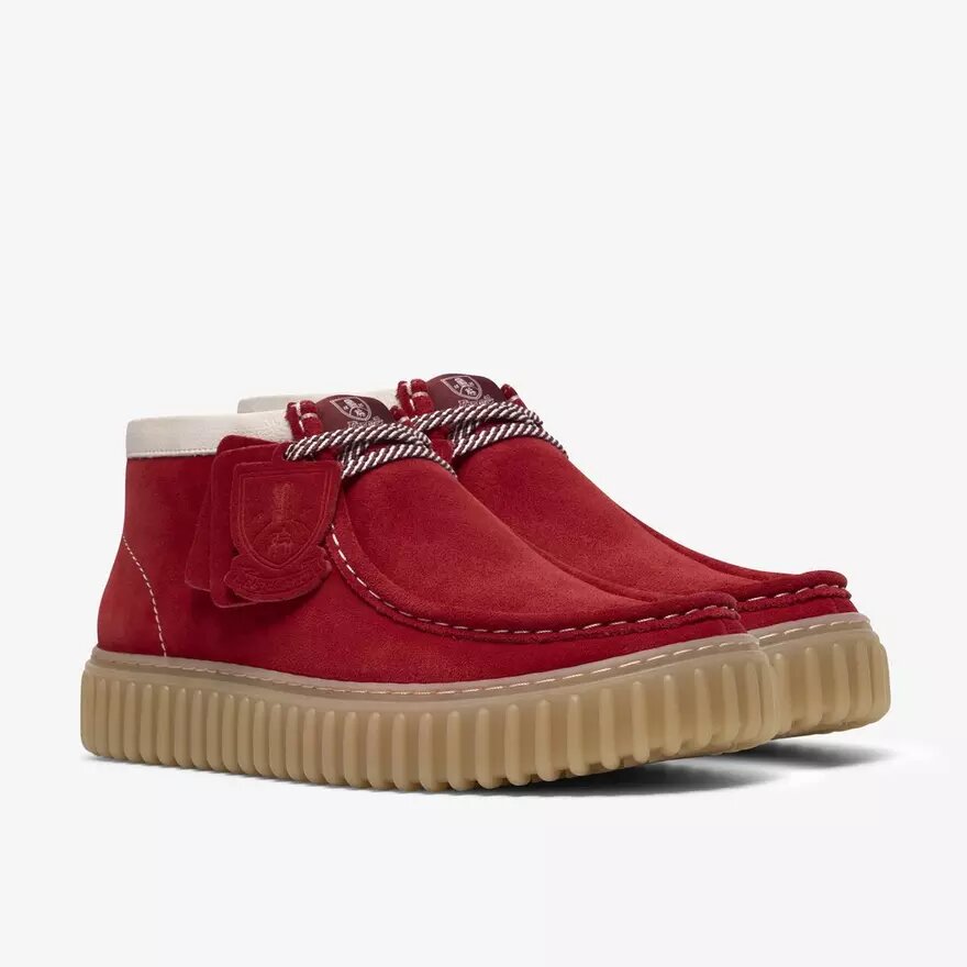 Bottines Torhill Hi en daim rouge pour homme Bottines Torhill Hi en daim rouge pour homme