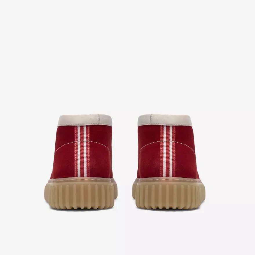 Bottines Torhill Hi en daim rouge pour homme Bottines Torhill Hi en daim rouge pour homme