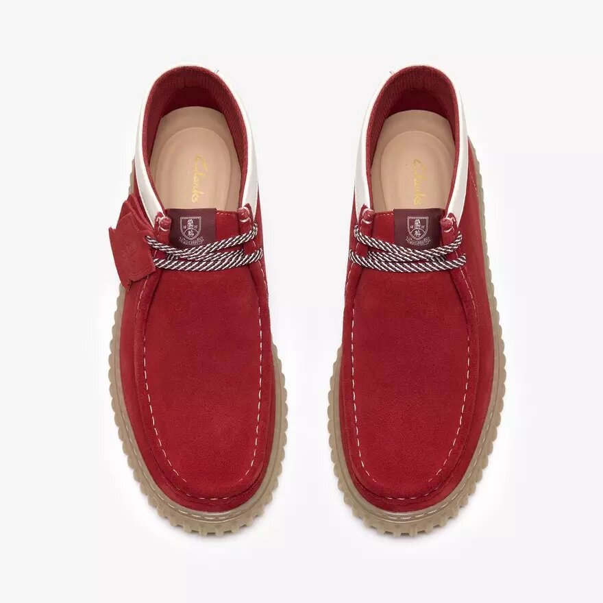 Bottines Torhill Hi en daim rouge pour homme Bottines Torhill Hi en daim rouge pour homme