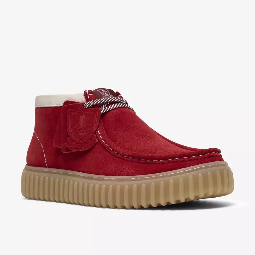 Bottines Torhill Hi en daim rouge pour homme Bottines Torhill Hi en daim rouge pour homme