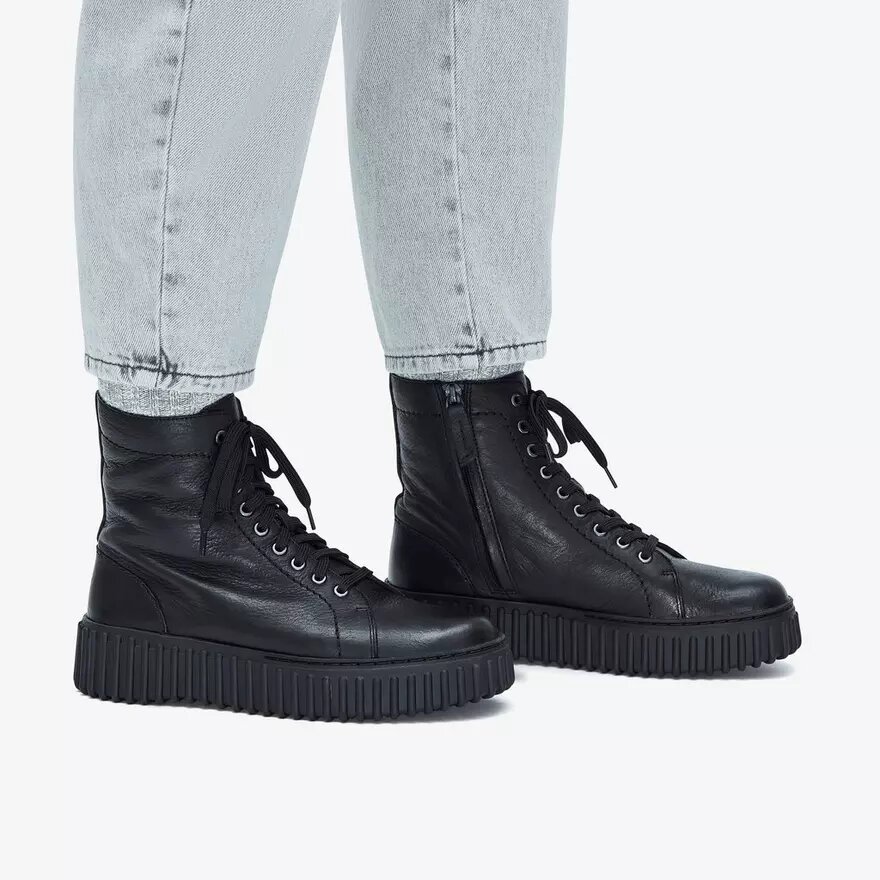 Bottines Torhill Rise en cuir noir pour femme (tailles américaines) Bottines Torhill Rise en cuir noir pour femme (tailles américaines)