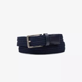 Ceinture en tissu tressé bleu marine – Ceintures pour hommes