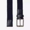 Ceinture en tissu tressé bleu marine – Ceintures pour hommes Ceinture en tissu tressé bleu marine – Ceintures pour hommes