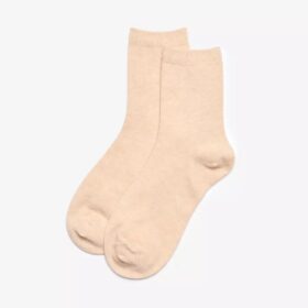 Chaussettes mi-mollet couleur avoine