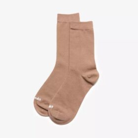 Chaussettes mi-mollet couleur beige