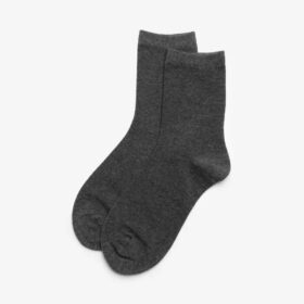 Chaussettes mi-mollet gris anthracite