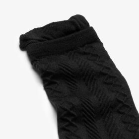Chaussettes noires à volants