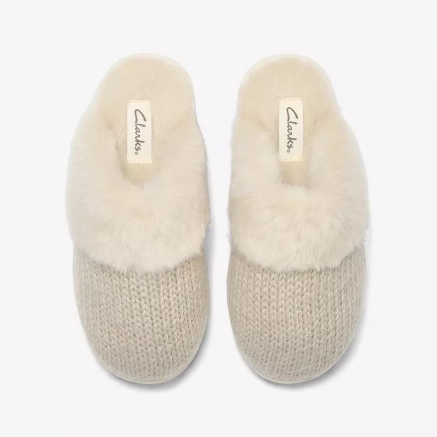 Chaussons « Stockinette » kaki pour femme Chaussons « Stockinette » kaki pour femme