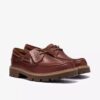 Chaussure bateau Cleyhill pour homme en cuir marron