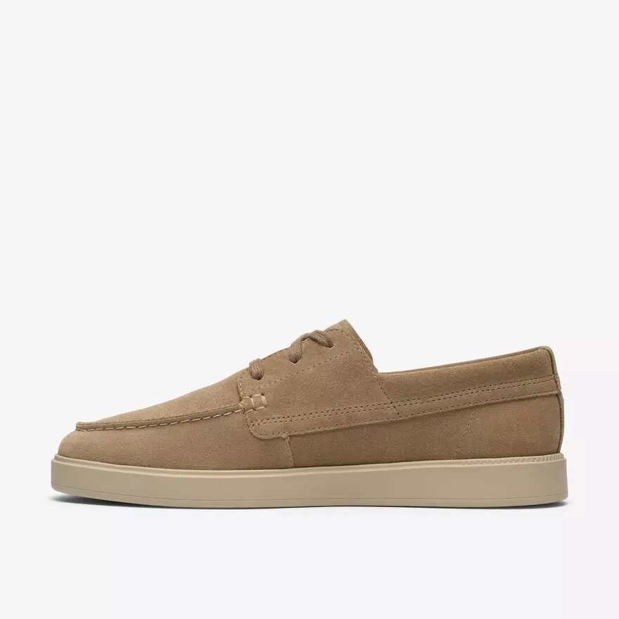 Chaussure bateau Lockford pour homme en daim sable foncé Chaussure bateau Lockford pour homme en daim sable foncé