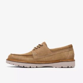 Chaussure bateau Weltridge Moc en daim sable pour homme