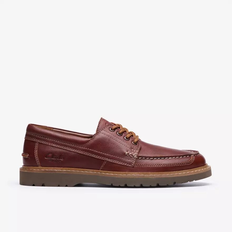 Chaussure bateau Weltridge Moc pour homme en cuir brun foncé Chaussure bateau Weltridge Moc pour homme en cuir brun foncé