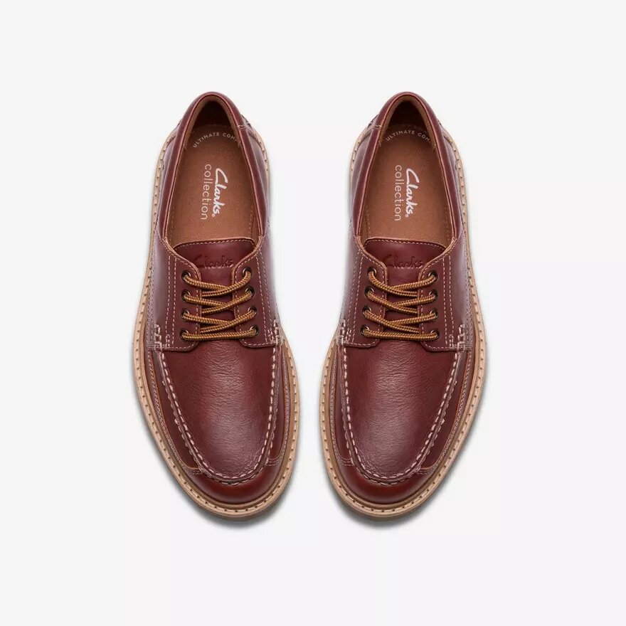 Chaussure bateau Weltridge Moc pour homme en cuir brun foncé Chaussure bateau Weltridge Moc pour homme en cuir brun foncé