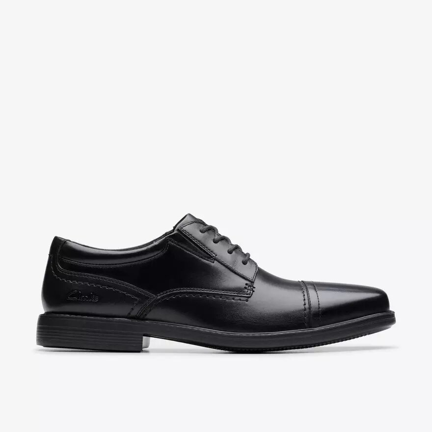 Chaussure Richelieu Dresslite Cap en cuir noir pour homme Chaussure Richelieu Dresslite Cap en cuir noir pour homme