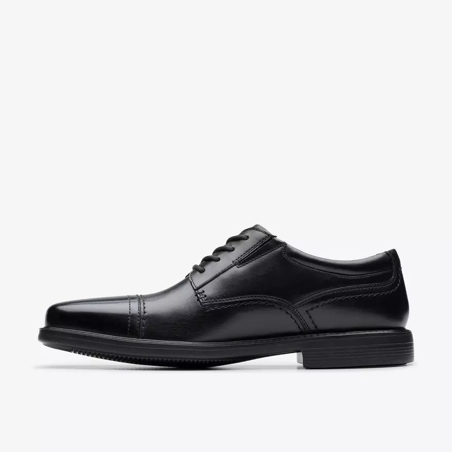 Chaussure Richelieu Dresslite Cap en cuir noir pour homme Chaussure Richelieu Dresslite Cap en cuir noir pour homme