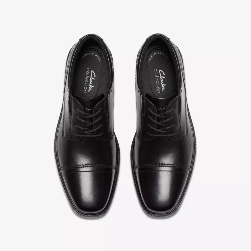 Chaussure Richelieu Dresslite Cap en cuir noir pour homme Chaussure Richelieu Dresslite Cap en cuir noir pour homme