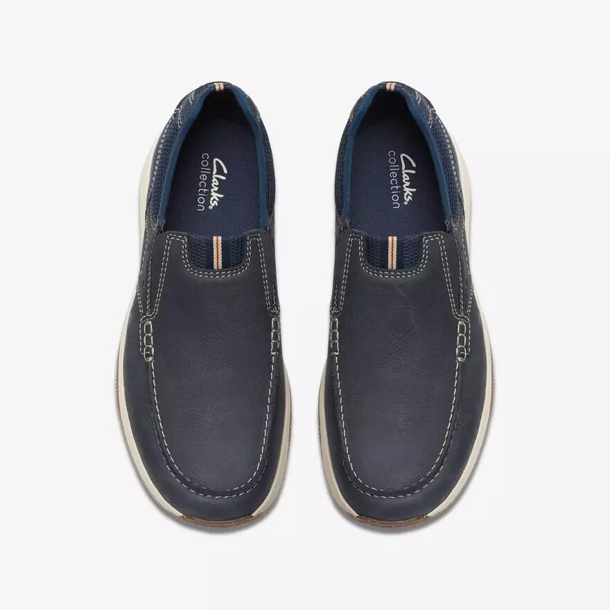 Chaussures bateau à enfiler Sailview Step pour homme, en nubuck bleu marine Chaussures bateau à enfiler Sailview Step pour homme, en nubuck bleu marine