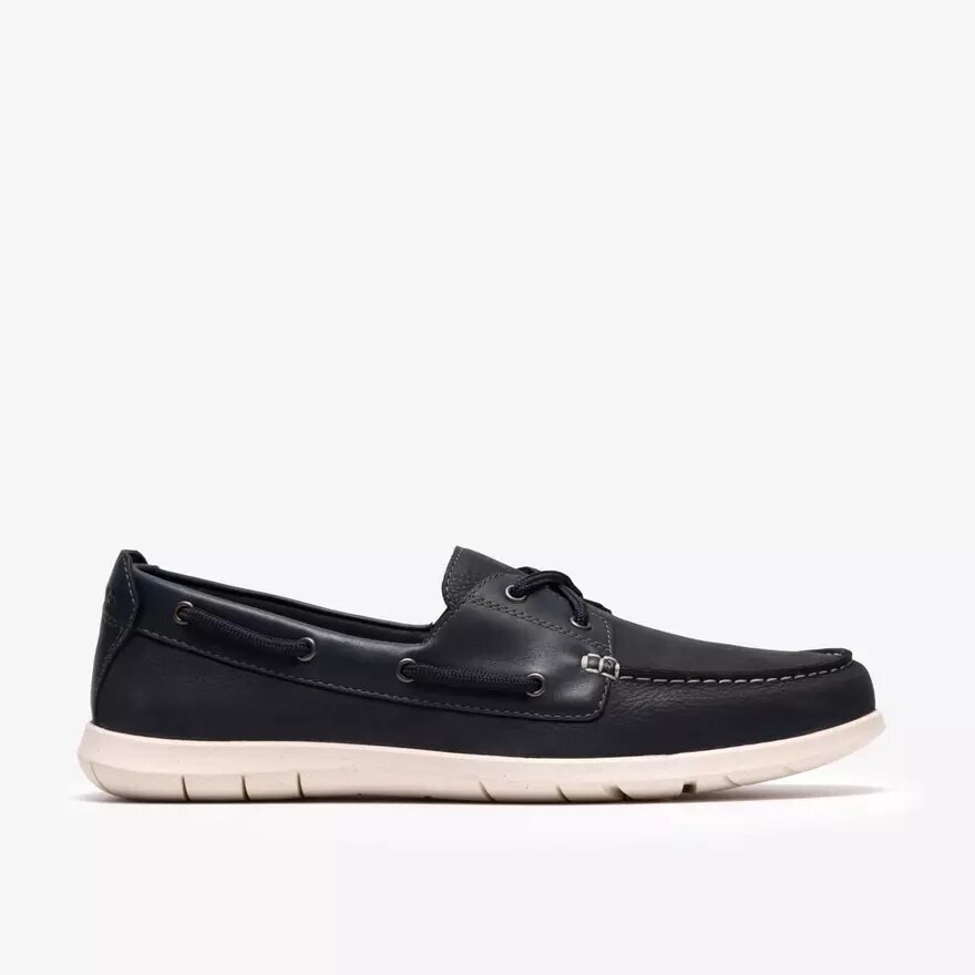 Chaussures bateau Flexway 2Eye pour homme en nubuck bleu marine Chaussures bateau Flexway 2Eye pour homme en nubuck bleu marine