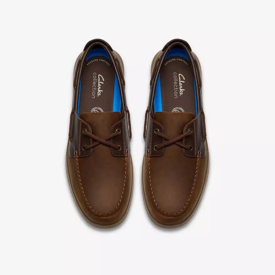 Chaussures bateau Flexway 2Eye pour homme en nubuck marron Chaussures bateau Flexway 2Eye pour homme en nubuck marron