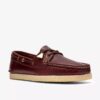 Chaussures bateau Godney pour femme. Chaussures bateau en cuir beige britannique Chaussures bateau Godney pour femme. Chaussures bateau en cuir beige britannique