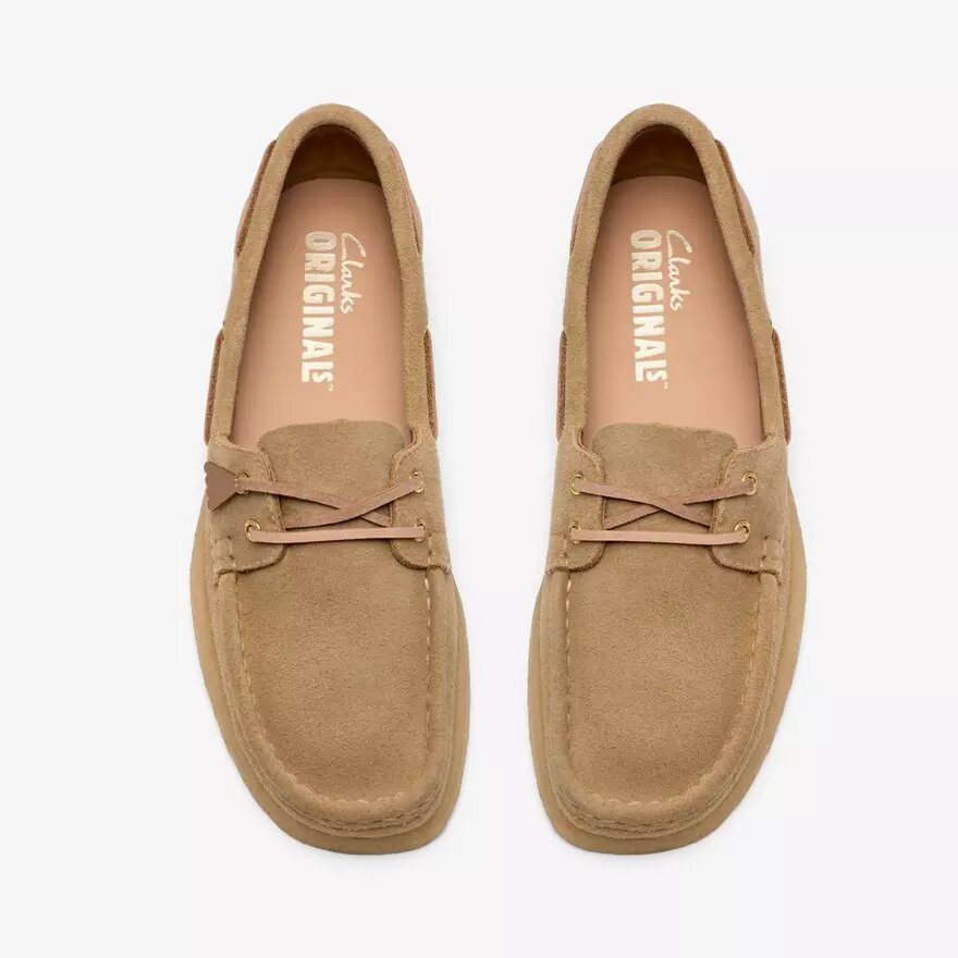 Chaussures bateau Godney pour femme en daim érable Chaussures bateau Godney pour femme en daim érable