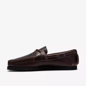 Chaussures bateau Godney pour homme en cuir marron