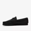 Chaussures bateau Godney pour homme en cuir noir Chaussures bateau Godney pour homme en cuir noir