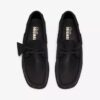 Chaussures bateau Godney pour homme en cuir noir Chaussures bateau Godney pour homme en cuir noir