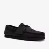 Chaussures bateau Godney pour homme en cuir noir Chaussures bateau Godney pour homme en cuir noir