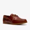 Chaussures bateau à lacets Charmouth pour homme en cuir beige