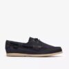 Chaussures bateau à lacets Charmouth pour homme en nubuck bleu marine Chaussures bateau à lacets Charmouth pour homme en nubuck bleu marine