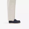 Chaussures bateau à lacets Charmouth pour homme en nubuck bleu marine Chaussures bateau à lacets Charmouth pour homme en nubuck bleu marine