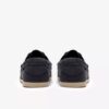 Chaussures bateau à lacets Charmouth pour homme en nubuck bleu marine Chaussures bateau à lacets Charmouth pour homme en nubuck bleu marine